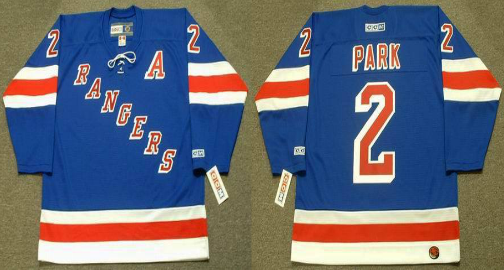 2019 Men New York Rangers #2 Park blue CCM NHL jerseys->new york rangers->NHL Jersey